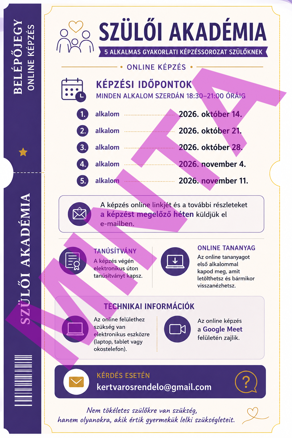 Szülői Akadémia: A gyermek lelki fejlődésének megértése és támogatása – most már elérhető!